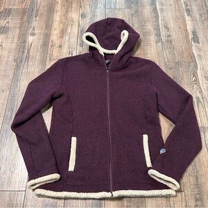 Kuhl Purple Maroon Full Zip Hooded Youth Jacket Size 14 XL